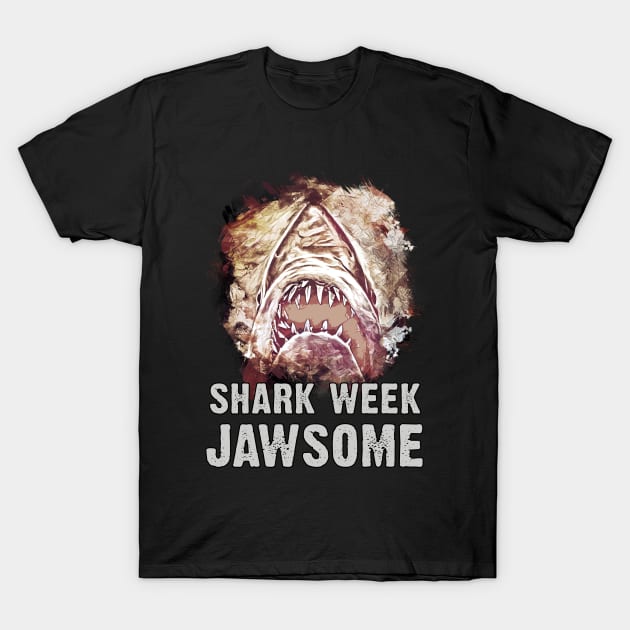 Shark Week Jawsome T-Shirt by Naumovski